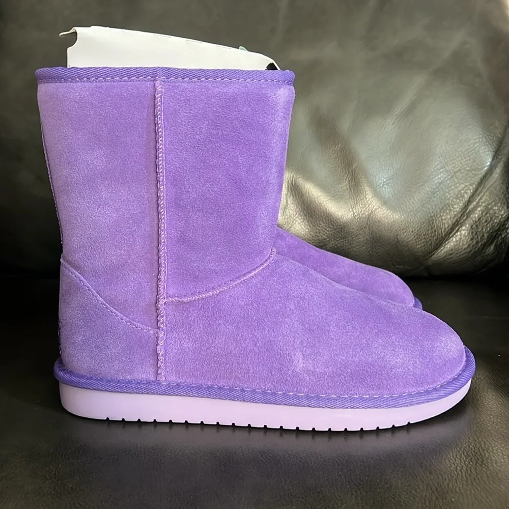 NIB Koolaburra Purple Short Boots size: 4